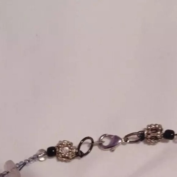 Necklace Earrings and Bangle Lot of 3 Wearable Silver Tone 20" - Picture 7 of 7